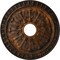 Ekena Millwork Warsaw Ceiling Medallion (Fits Canopies up to 3 1/2"), Hand-Painted Rust, 18"OD x 3 1/2"ID x 1 3/8"P CM18WARUS - alternate 1
